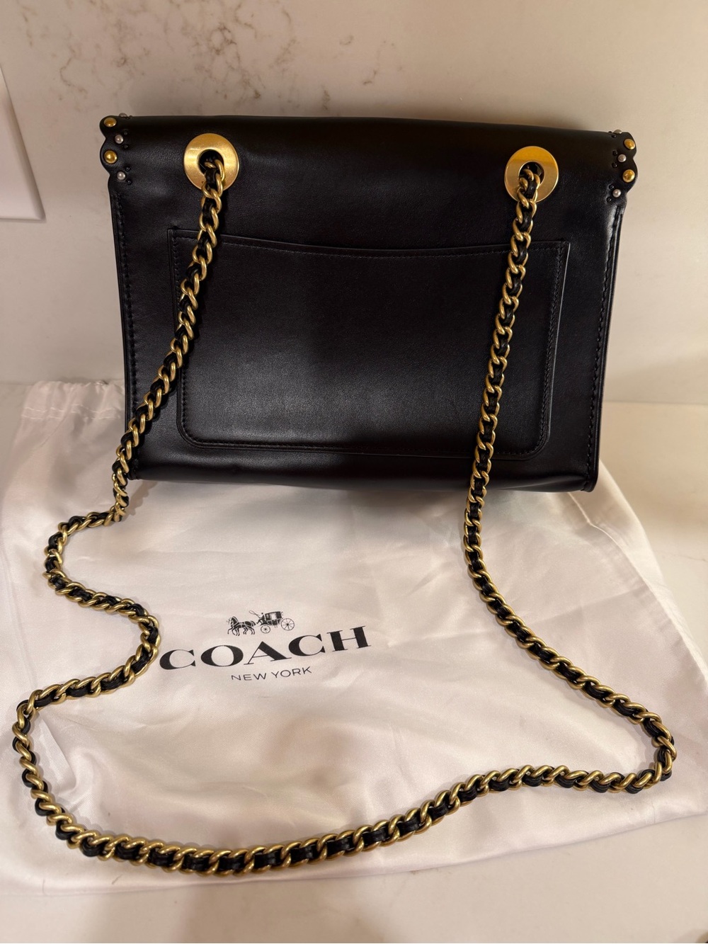Coach Parker Black leather shoulder bag 76530, Brand New Condition! - Picture 2 of 16